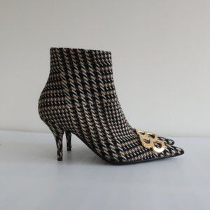 balenciaga tweed boots